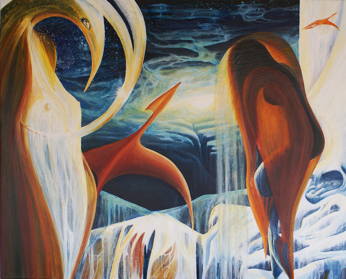 Metamorphose, Öl auf Leinwand 120x150 cm Metamorphose