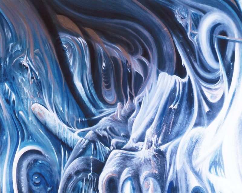 Elefanten, Öl auf Leinwand 120x150 cm Elefanten