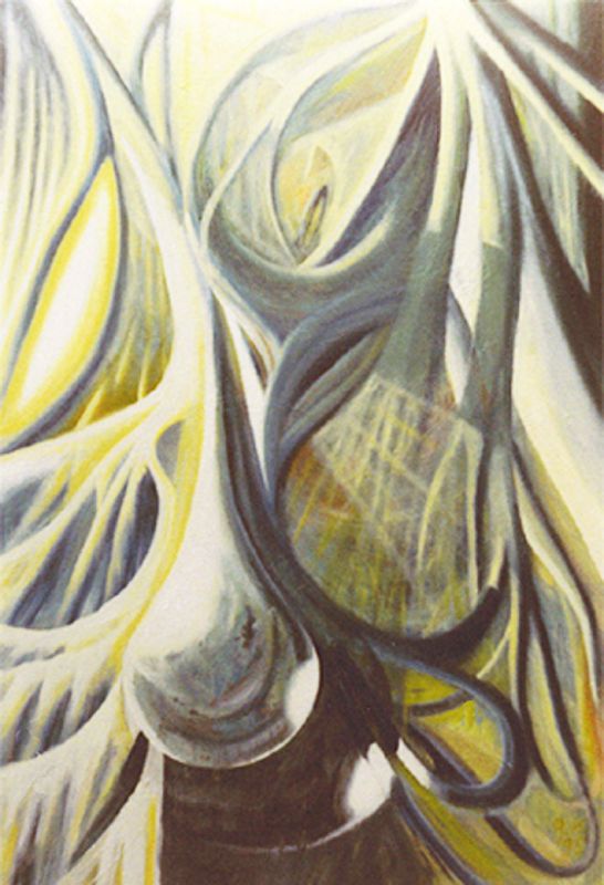 Urwald-Impression, Öl auf Leinwand 120x80 cm Urwald-Impression
